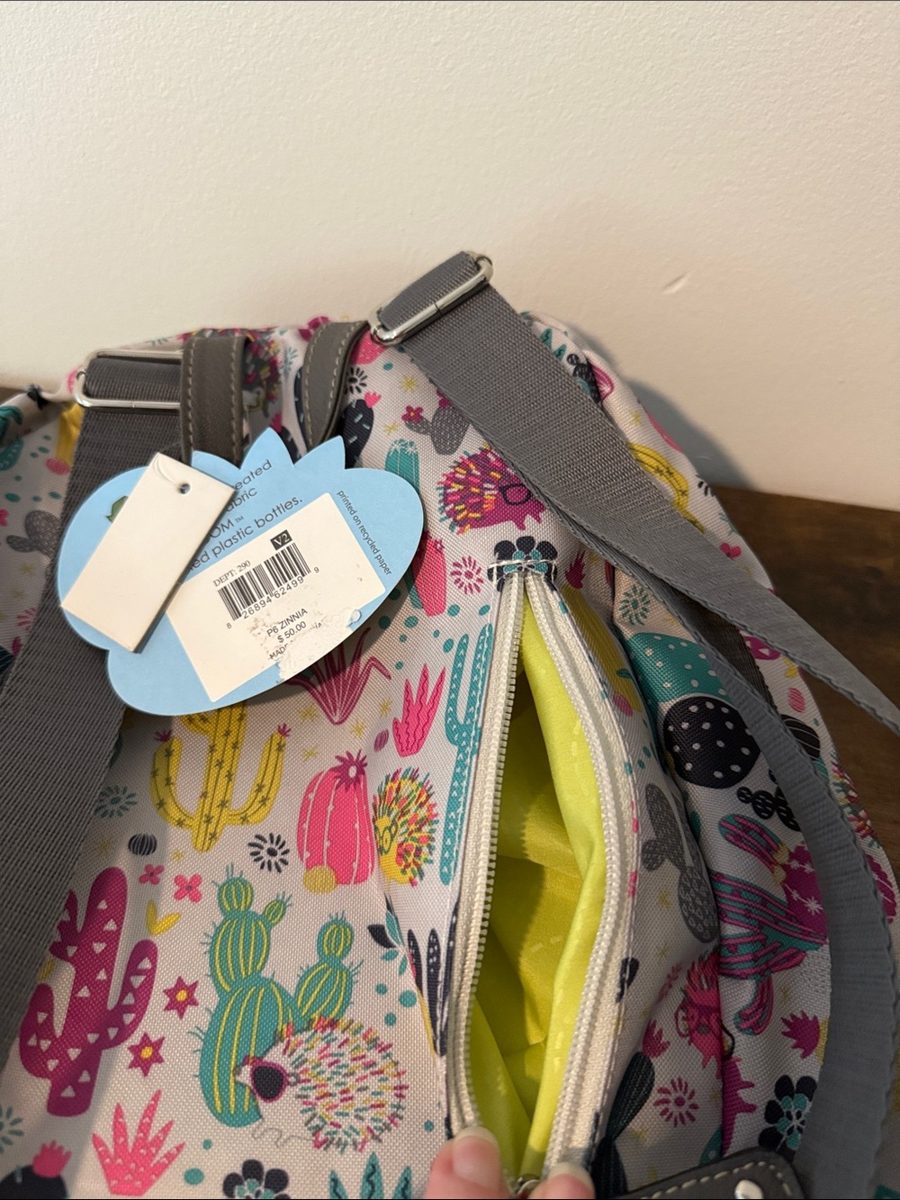 Lily Bloom Cactus Critter Print Colorful Hedgehog Mini Backpack New NWT - Picture 10 of 14